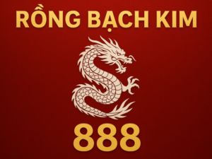 Rồng Bạch Kim 888 chính xác 100 - Biểu tượng rồng trắng và số 888