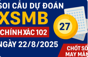 soi cầu dự đoán XSMB chính xác 100 ngày 22/8/2025. nền xanh đậm, có biểu tượng Rồng Bạch Kim 888, thể hiện phân tích thống kê 100 kỳ gần nhất.