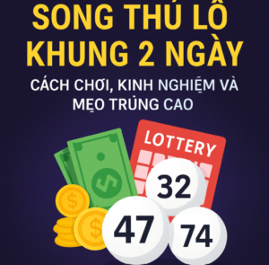 Ảnh minh họa Song Thủ Lô Khung 2 Ngày với tiền, vé số và các con số đẹp 47, 74, 32