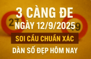 3 càng đề ngày 12/9/2025 soi cầu chuẩn xác, dàn số đẹp hôm nay
