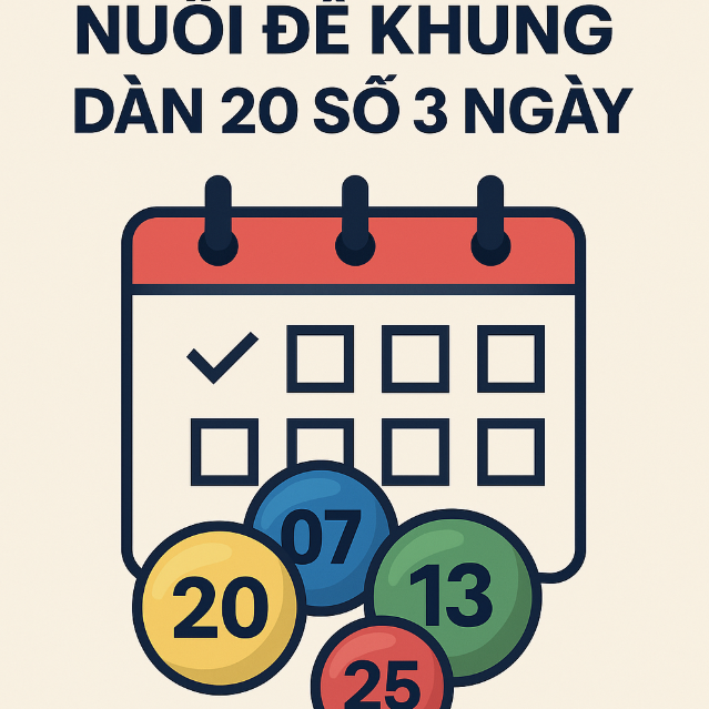 Nuôi đề khung dàn 20 số 3 ngày: Giải pháp cân bằng tỷ lệ trúng và vốn đầu tư