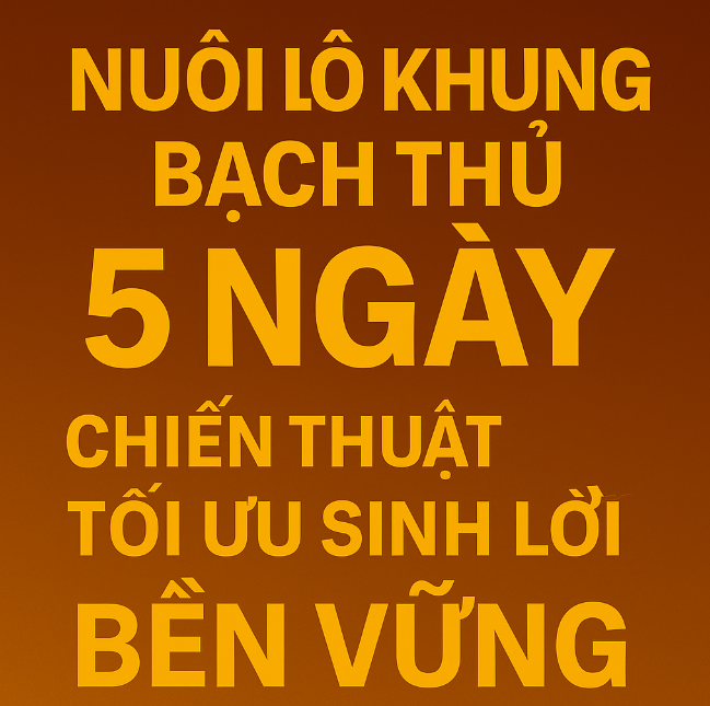 Nuôi lô khung bạch thủ 5 ngày: Chiến thuật tối ưu sinh lời bền vững