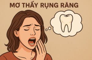 Người phụ nữ trẻ với nét mặt lo lắng khi mơ thấy rụng răng, tượng trưng cho điềm báo và sự thay đổi trong cuộc sống.